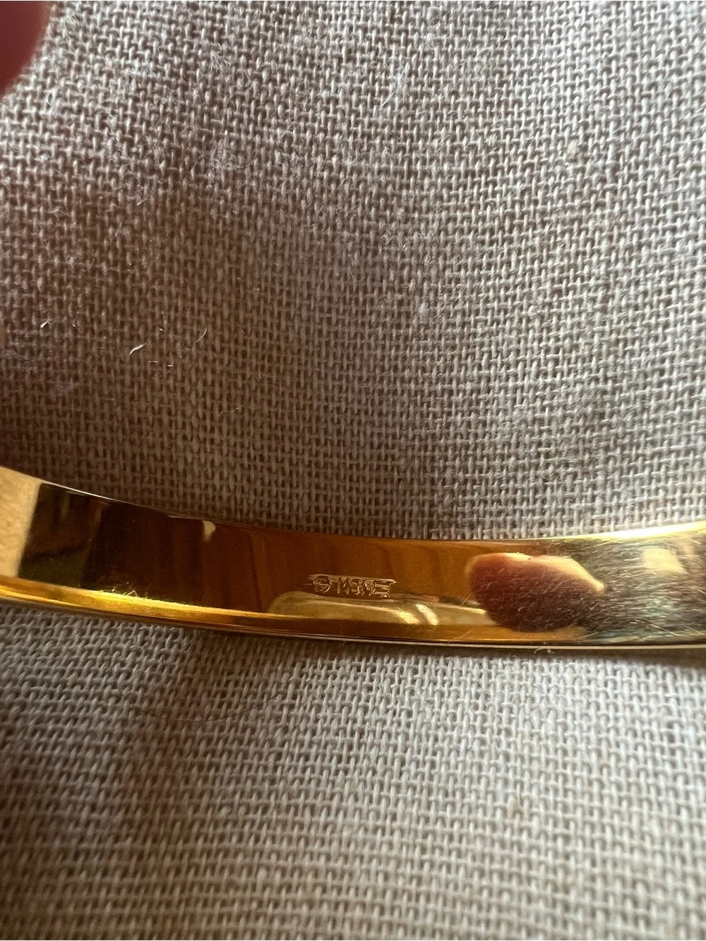 Monet Vintage Gold Tone Bangle Bracelet, good condition
